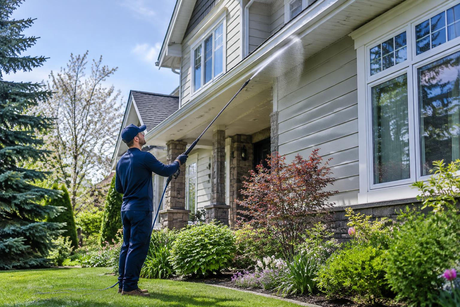 Illustrative image of house washing