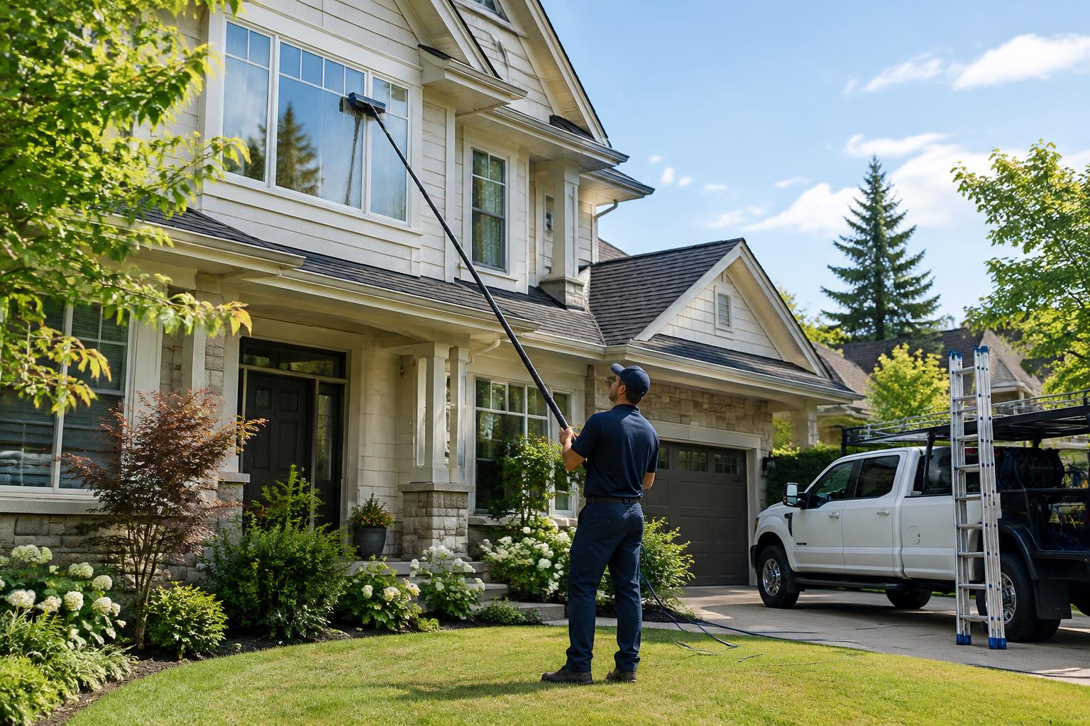 Illustrative image of window cleaning